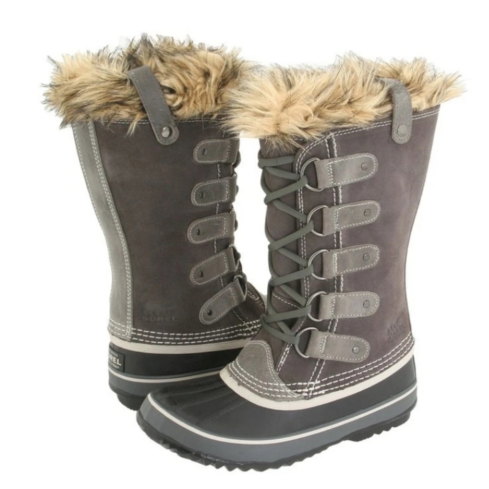 Sorel Joan of Arctic Winter Boots Faux Fur Trim 7 - Picture 2 of 11